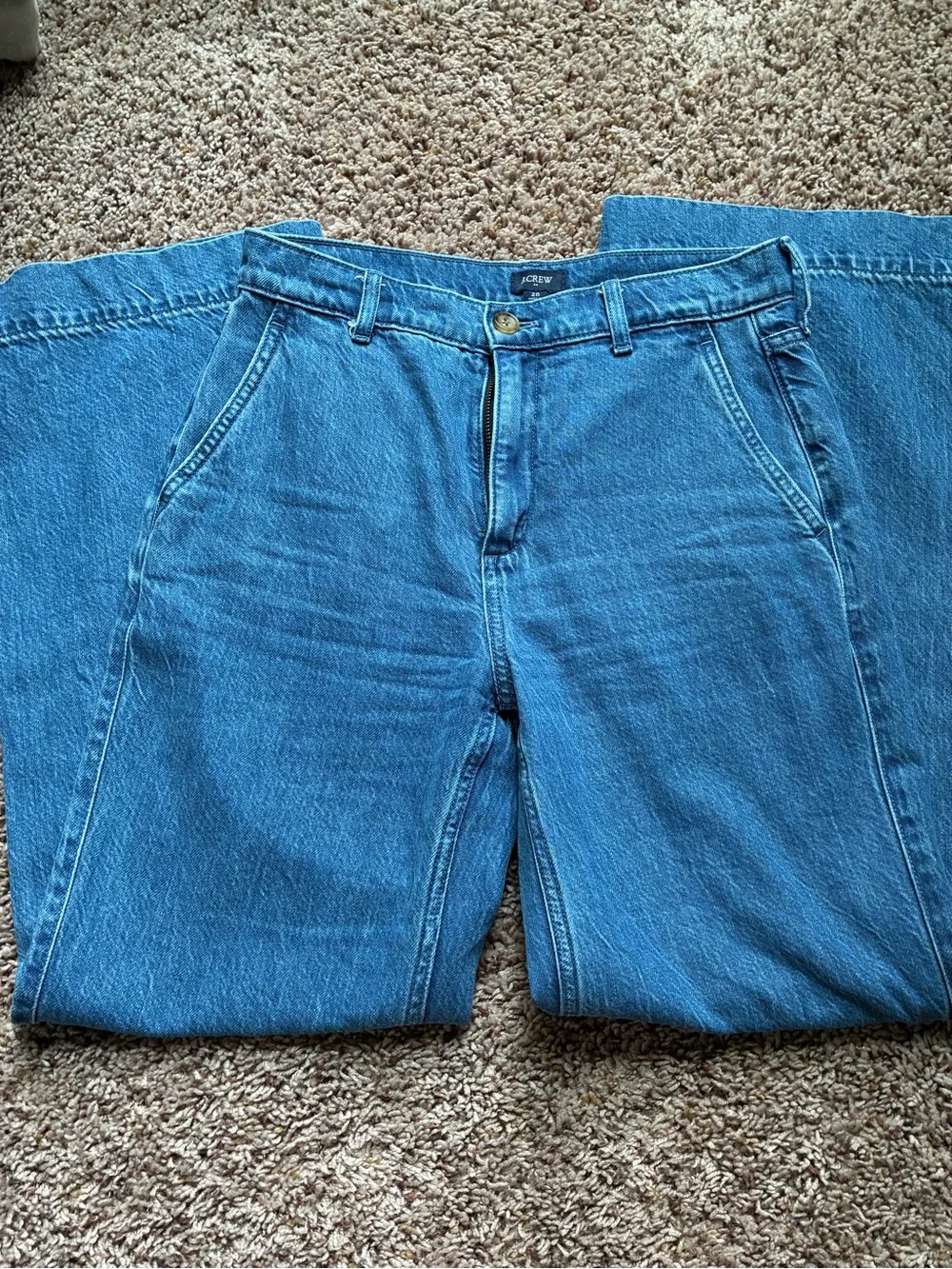 J. Crew Blue Wide Leg Jeans